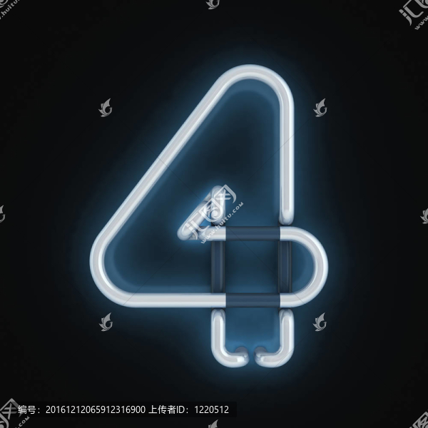 霓虹燈字體數(shù)四