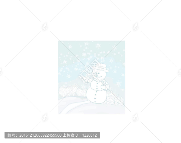 快樂的雪人卡