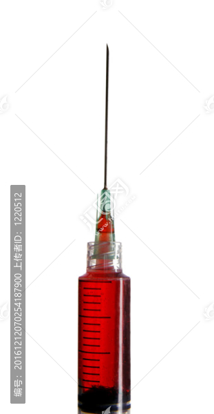 白色血液分離注射器