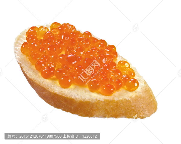 紅魚子醬三明治