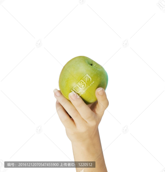 蘋果與白色背景隔離手