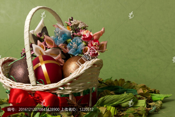 裝飾東方籃與弓