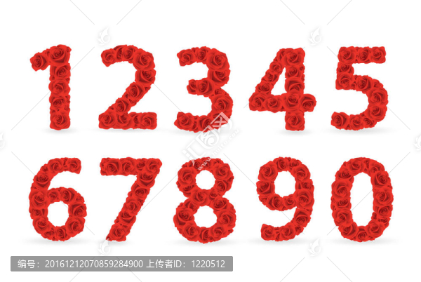 紅玫瑰數(shù)字。