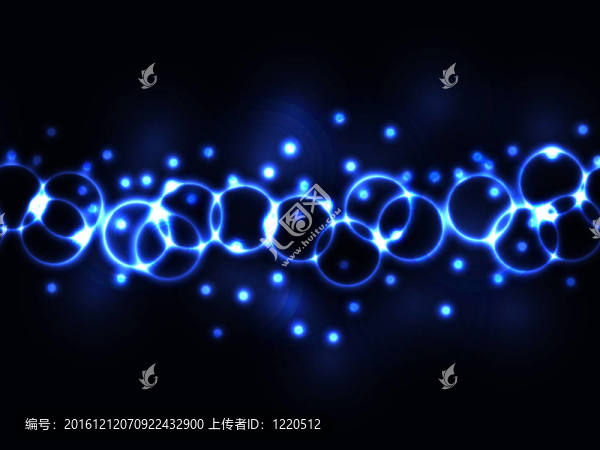 無(wú)縫藍(lán)色霓虹發(fā)光邊框