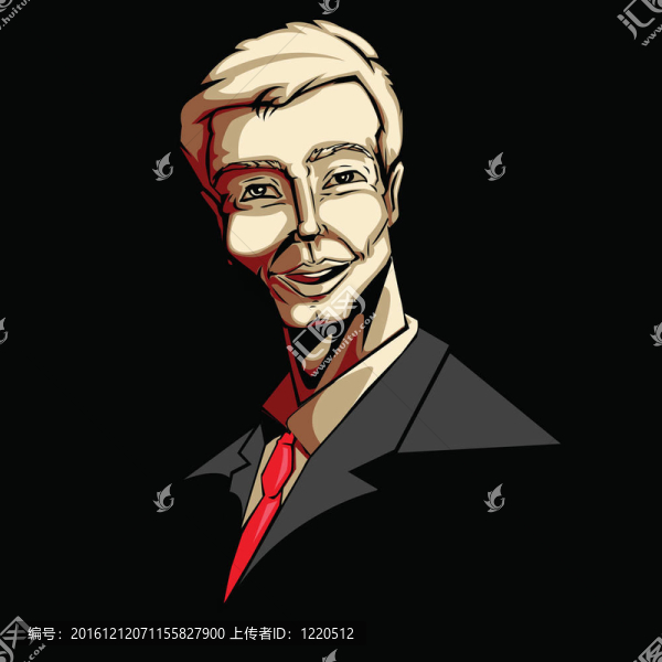 快樂的商人