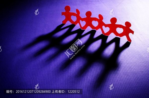 愛心紙鏈人