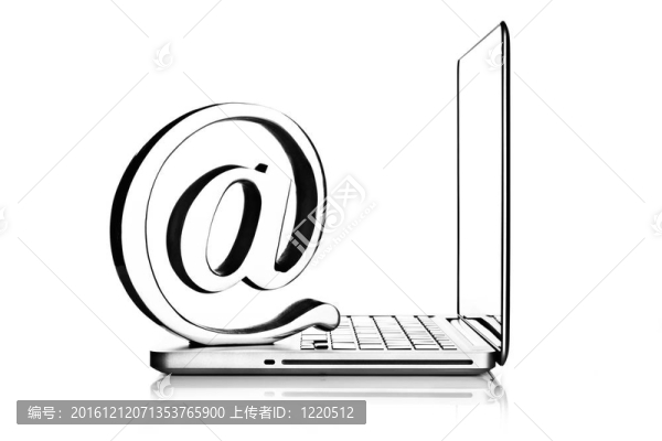 在符號與筆記本電腦