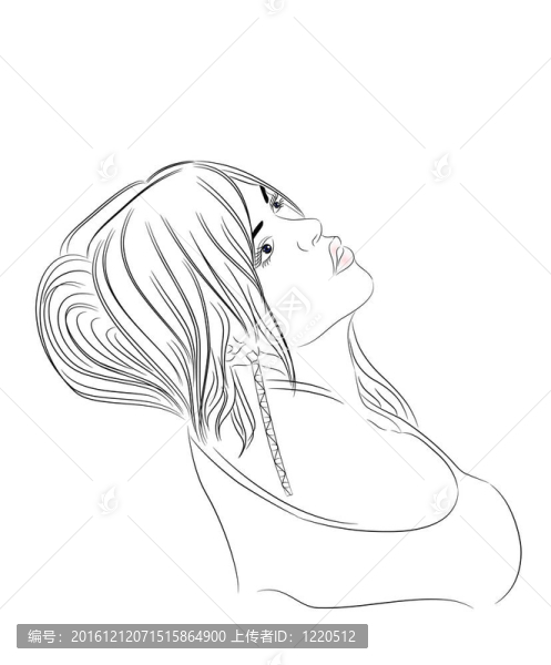 美麗少女的畫像