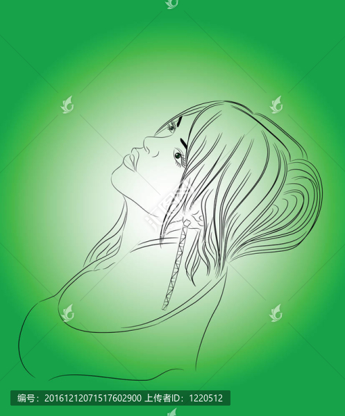 美麗少女的畫像