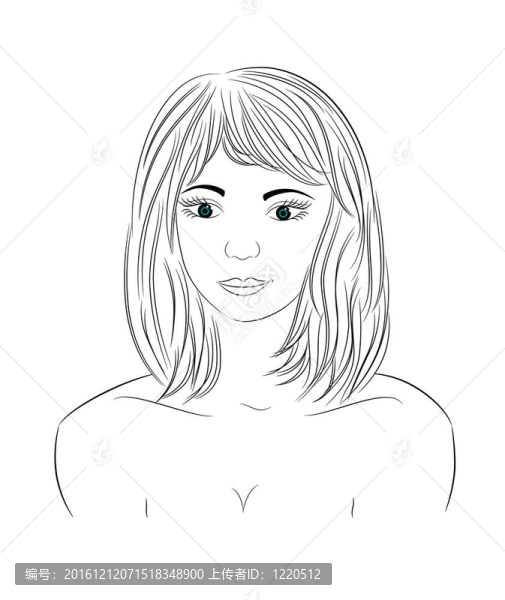 美麗少女的畫像