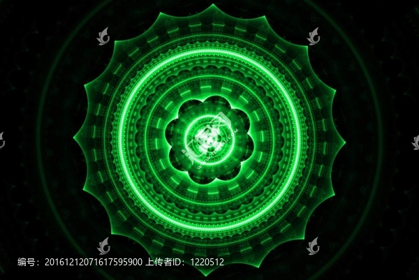 綠色曼陀羅
