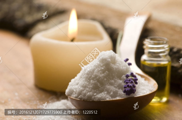 新鮮薰衣草花浴鹽