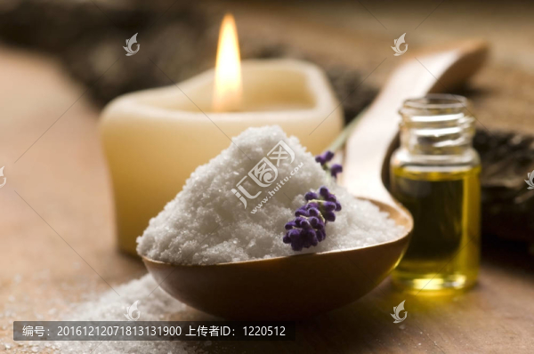 新鮮薰衣草花浴鹽