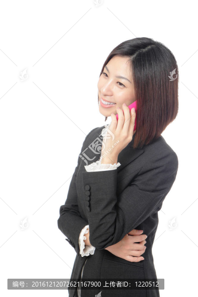 商務(wù)女性快樂講手機(jī)