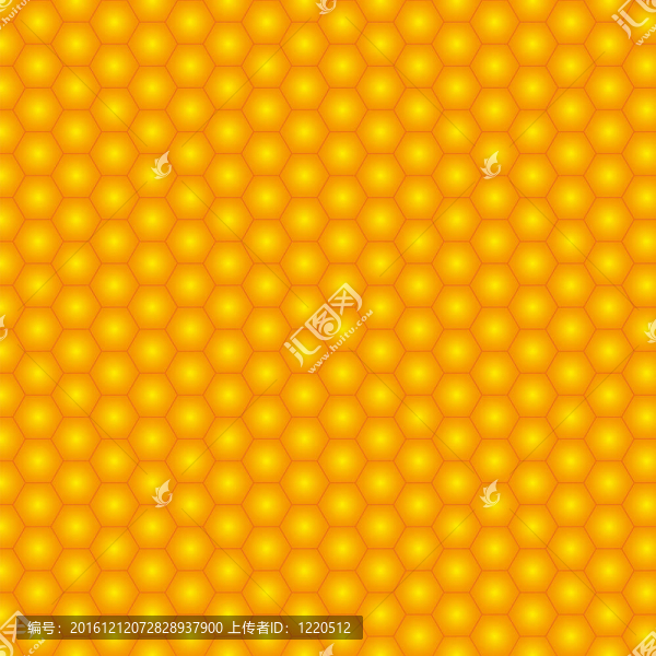 無縫蜂窩。插畫