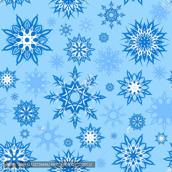 無縫雪花背景說明。圣誕節(jié)的主題。