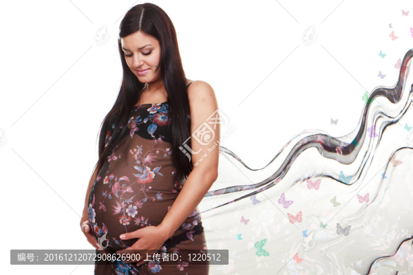 美麗的孕婦花