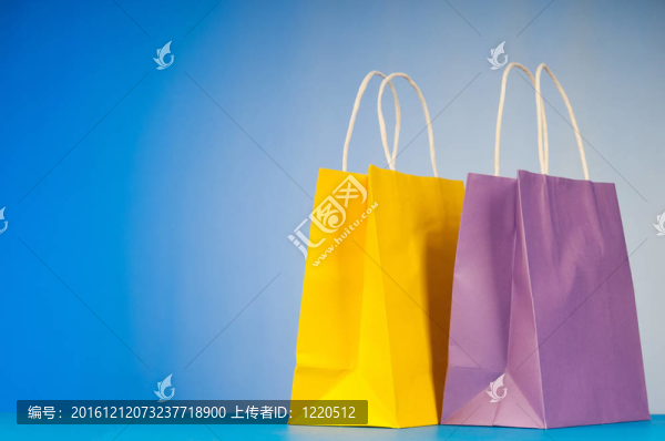 梯度背景購物袋