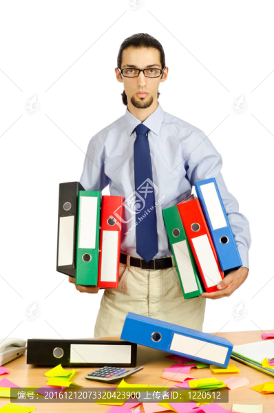 商人在辦公室失意