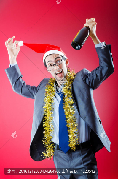 醉酒商人辦公室圣誕派對