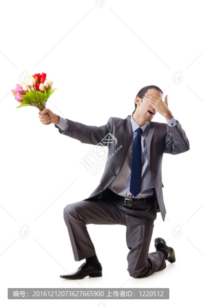 商人獻(xiàn)郁金香花