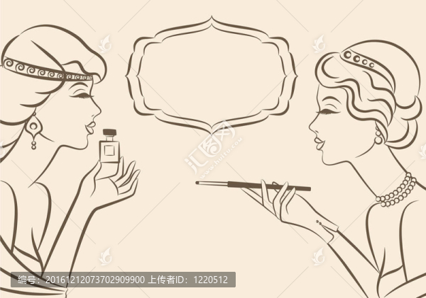 女孩與炮位和香水。