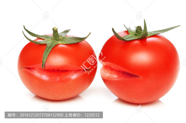 兩個西紅柿嘴巴