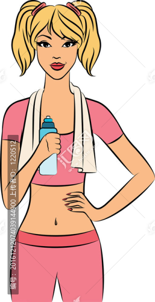 美麗的女子健身
