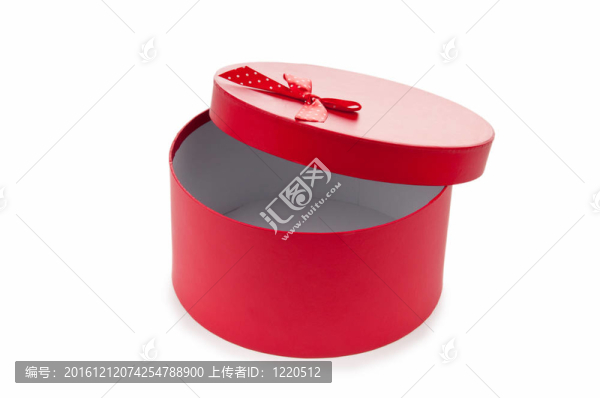 禮品盒上的白色隔離