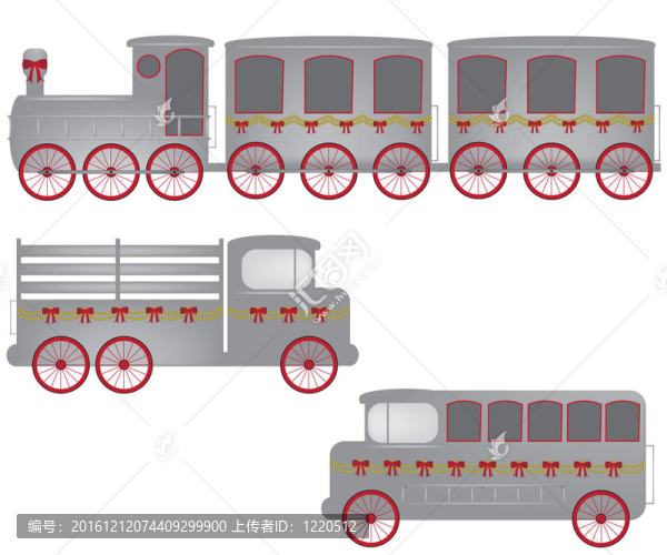 復(fù)古的火車，卡車和公共汽車的說明；