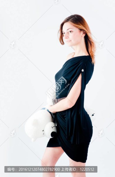 漂亮女人與白熊