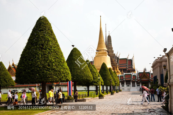 Phra,tinang圍裙phimok寺亭在皇宮曼谷