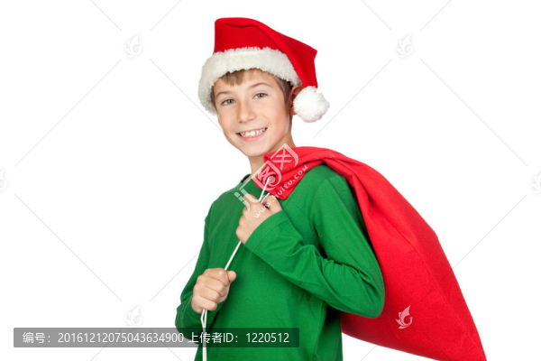 可愛的孩子與Santa,Hat
