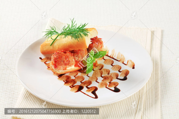 肉丸三明治