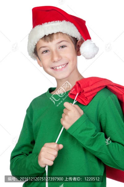 可愛的孩子與Santa,Hat