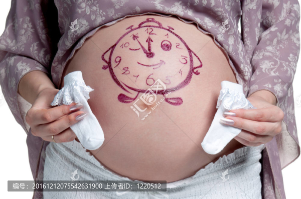 肚子畫畫