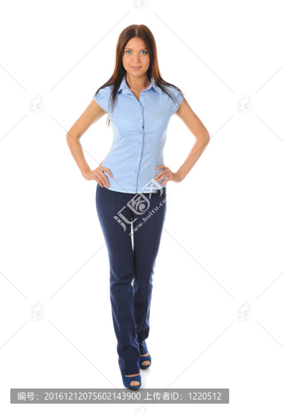 一個快樂的年輕商業(yè)女性肖像