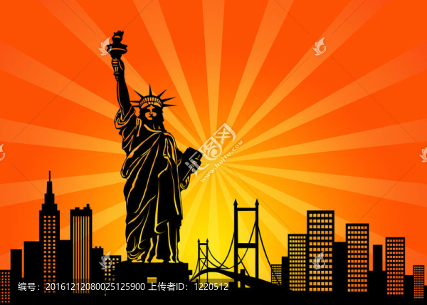 曼哈頓市天際線-紐約