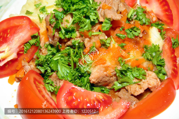 肉和蔬菜
