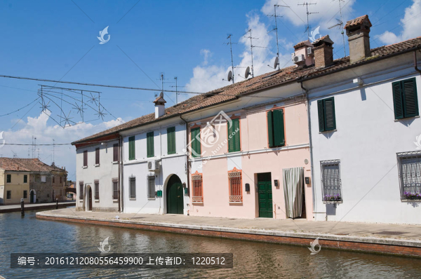 查看科馬基奧。Emilia,Romagna。意大利.