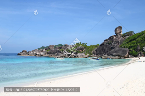 在泰國的安達(dá)曼海灘Similan