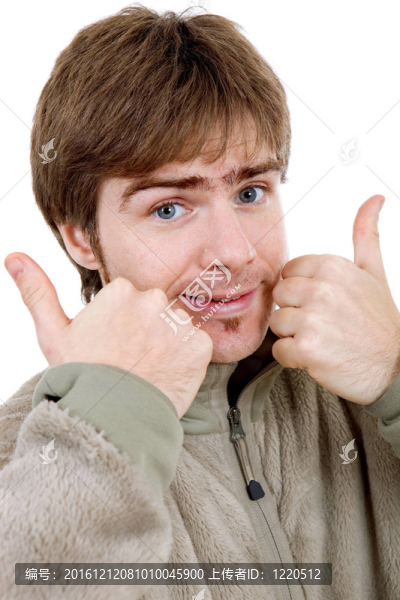 年輕的隨便的人