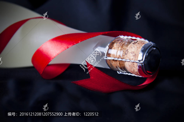 慶祝圣誕節(jié)的香檳