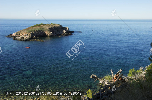 mediterraneen利勒魯斯島海景