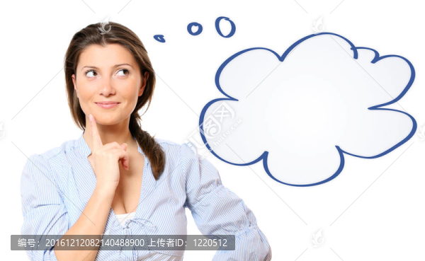 有想法的年輕漂亮女人