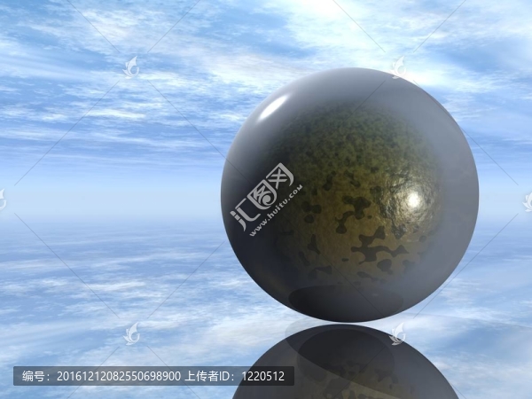 3D玻璃球