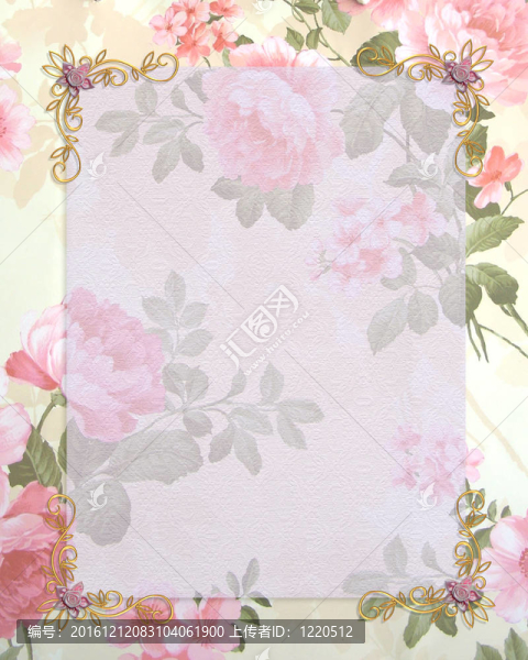 粉紅玫瑰婚禮請(qǐng)柬