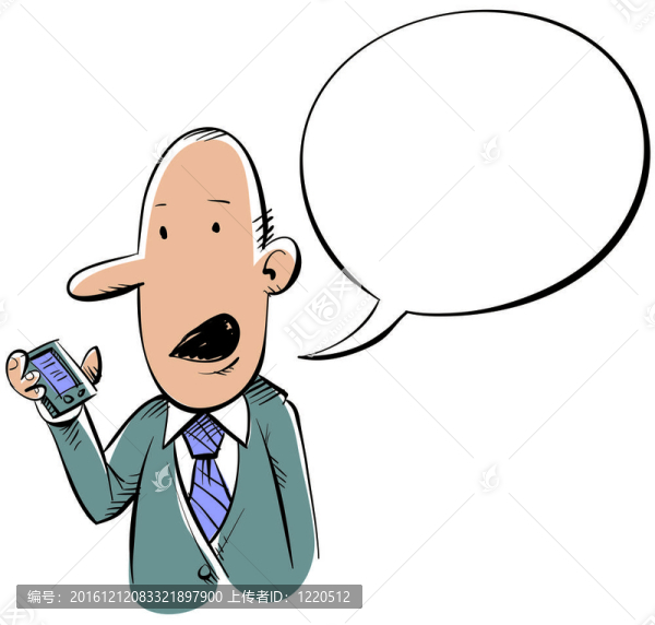 卡通的商人