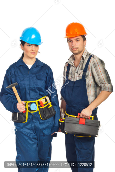 兩個(gè)施工工人隊(duì)伍