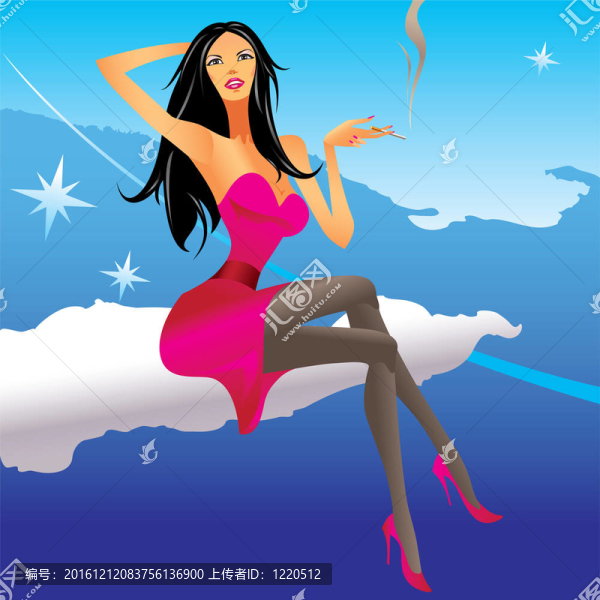 派對(duì)女孩設(shè)置在云端